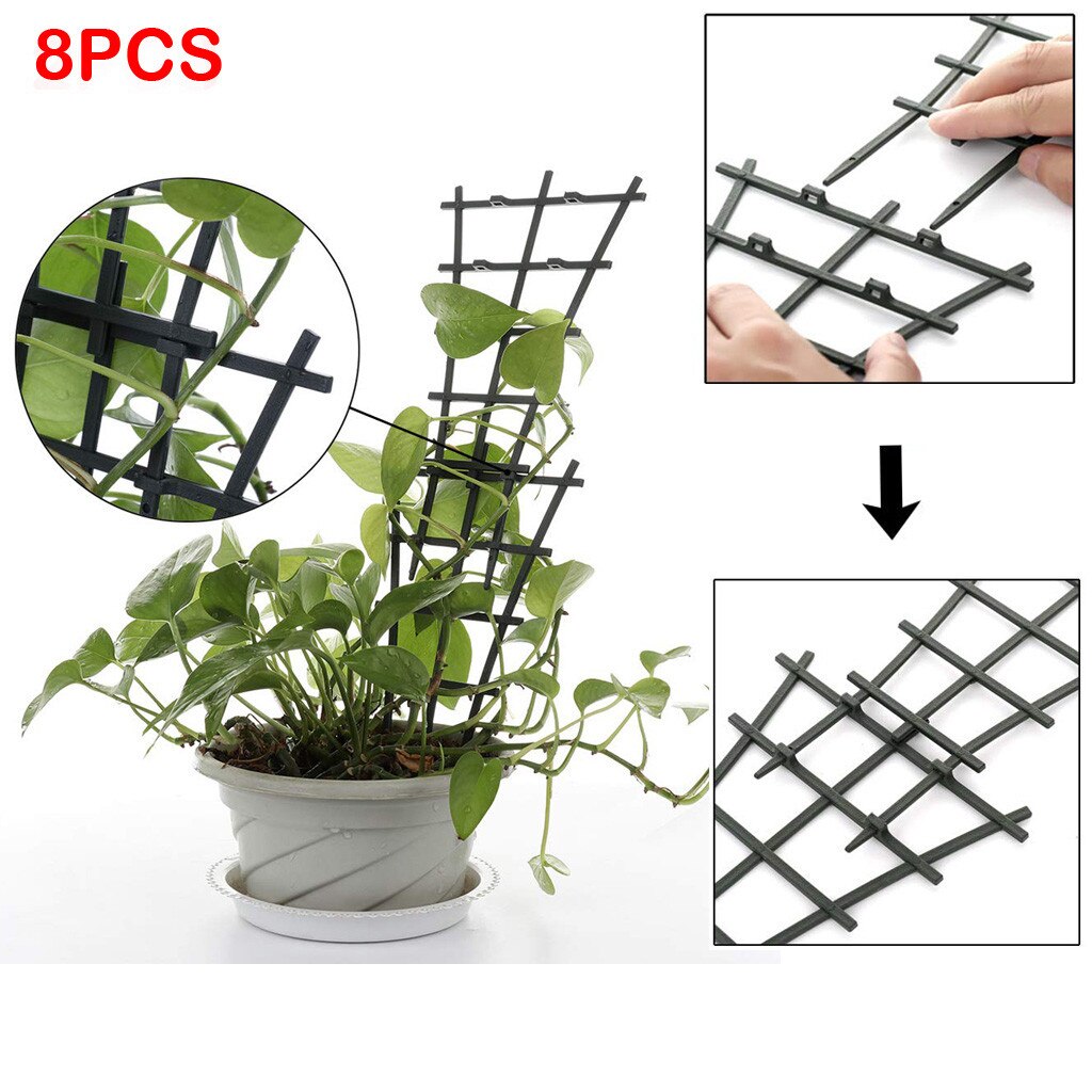 Plastic 12 Inches Superimposed Garden Plant Support DIY Climbing Rings Flower Vine Climb Rack Balcony Plant Flower Trellis #10: D