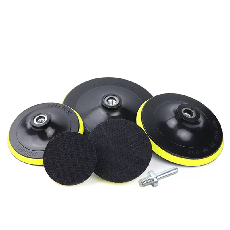 Backing Plate M10/14 Thread Hook and Loop Sanding Pad Adapter 3''4''5''6''7'' Buffing Pad For Dual Action Sander Car Polisher