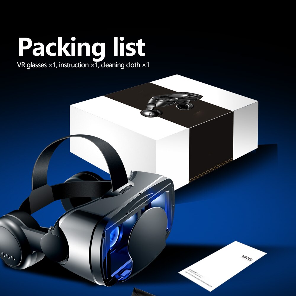 Vr Headset Virtual Reality Voor Smartphones 5 Tot 7 Inch 3D Bril 3D Helm Ondersteuning 0-800 Bijziendheid zacht En Comfortabel