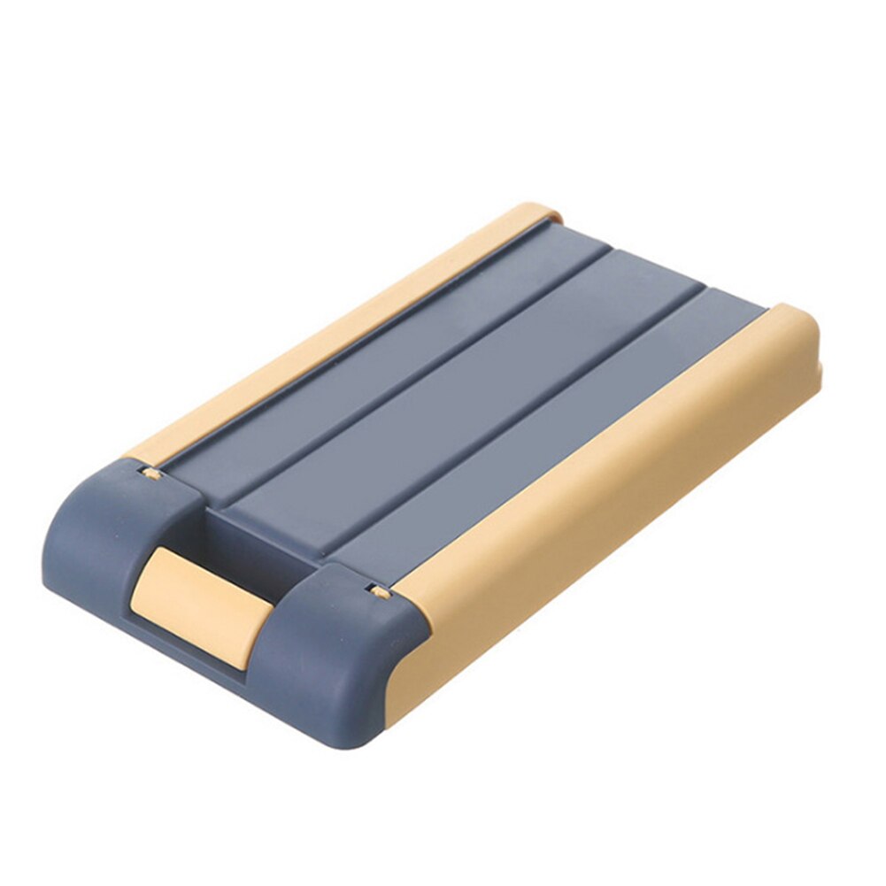 Invisible Under Desk Drawer Storage Box Space Saving Self-adhesive Pen Organizer Case Table Organizer Box for Students: Blue