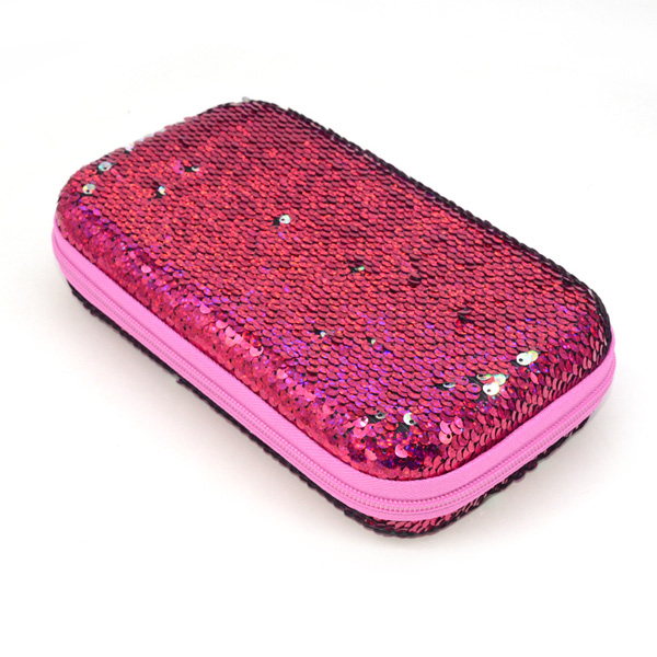 Estuche de lápices de lentejuelas, material Escolar, Estuche Escolar, Estuche Stylo para escuela, Estuche de lápices EVA Piornik, Lapicero de papelería: Rose EVA