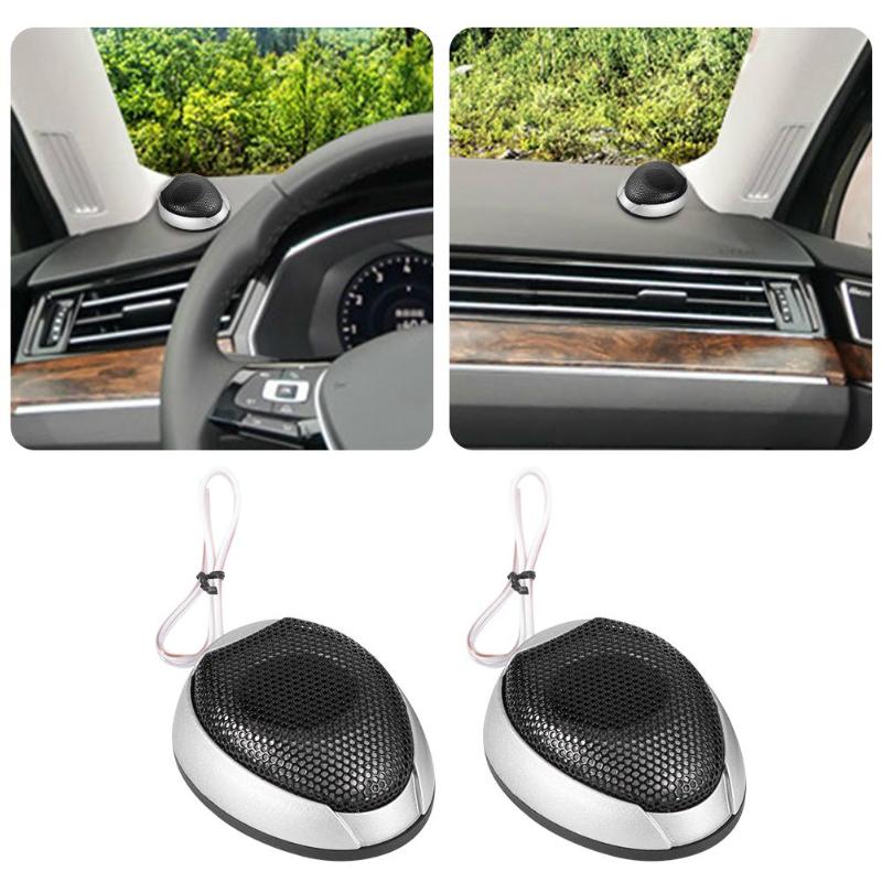 1 par negro plateado coche Tweeter altavoces 1000W 4 ohmios súper potencia 98dB Auto Audio altavoces de alto rendimiento