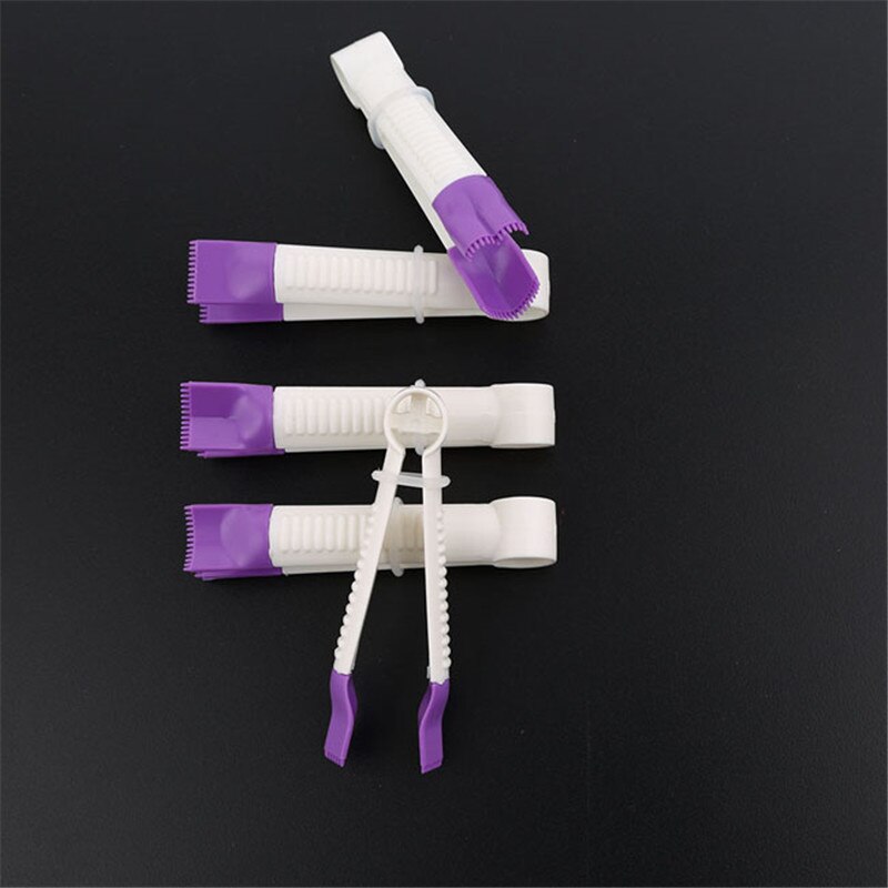10Pcs Cake Kant Bloem Rand Clip 10Pcs Plastic Cake Kant Curve Crimper Clip Biscuit Cutter Suiker Ambachtelijke Embossing fondant Gereedschap
