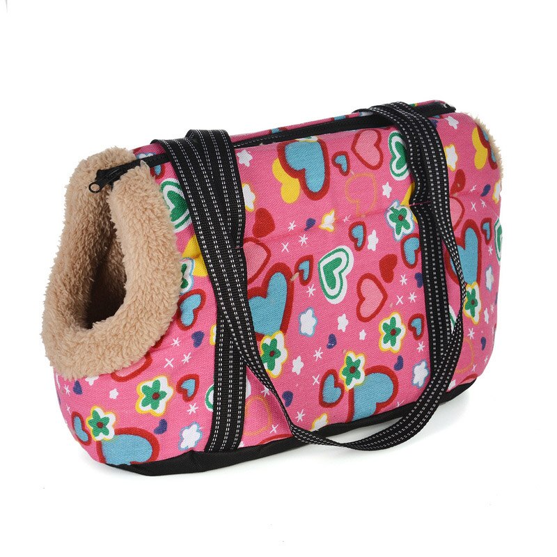 Outdoor Travel Pet Sling Bag Classic Pet Carrier For Small Dogs Cozy Soft Puppy Cat Dog Bags Backpack Pug Pet Supplies: S 40 x 18 x 20 CM / with fur2