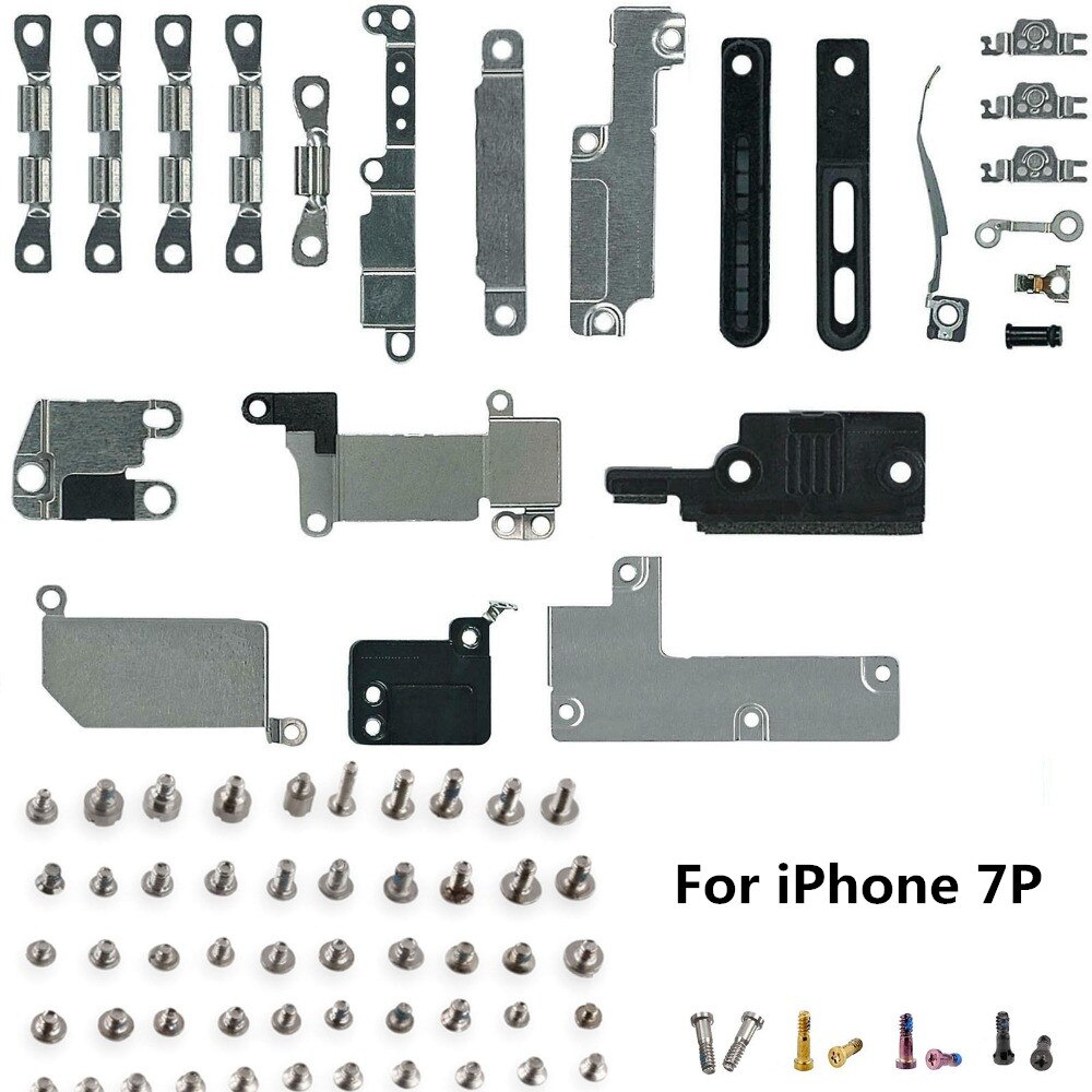 Volle einstellen Kleine Metall Interne Halterung teile + vollen satz schrauben für iPhone 5 5C 5S 6 6P 6s 6s Plus 7 7Plus 8 Plus X XR XS MAX