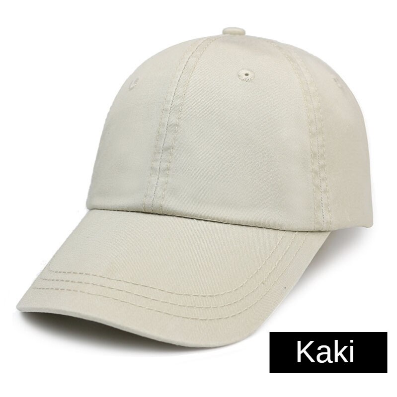 Stijl Baseball Cap Tennis Cap Zonnehoed Mannen Vrouwen Vissen Cap Unisex Gewassen Katoen Cover Zonnehoed golf Zon Sport Hoed Vrouwen: Khaki