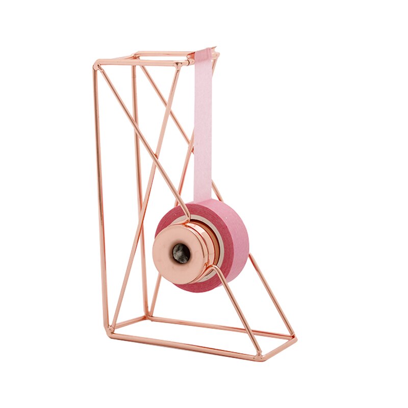 Rose Gold Tape Cutter Stationery Washi Tape Dispenser Storage Organizer Cutter Tool Office Supplies