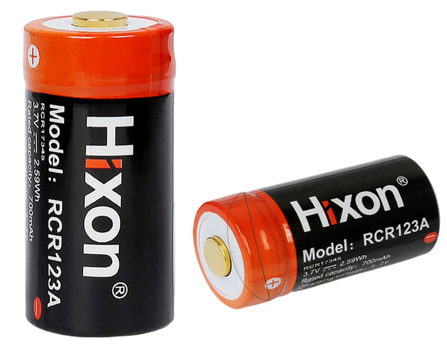 Hixon – batterie Rechargeable pour caméra Arlo HD et Reolink argus 700 V, 12 pièces, RCR123a, 16340 mAh, 3.7: J090A 2PC