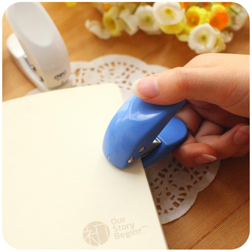 Mini Scrapbooking Card Paper Cutter Hand Punch Gat Cirkel Gat Confetti DIY Craft Kantoorbenodigdheden Hand Perforator