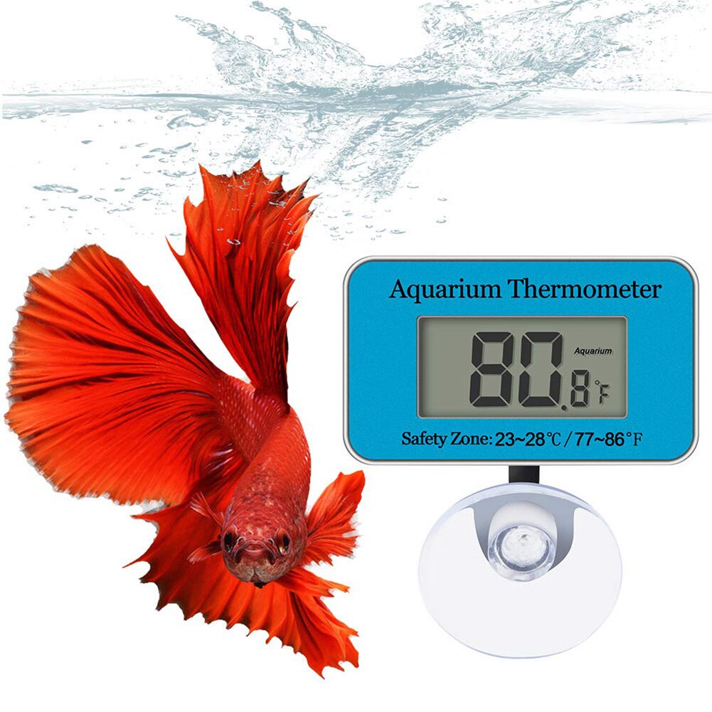 Waterproof Digital LCD Fish Tank Thermometer Underwater Temperature Monitor With Suction Cup