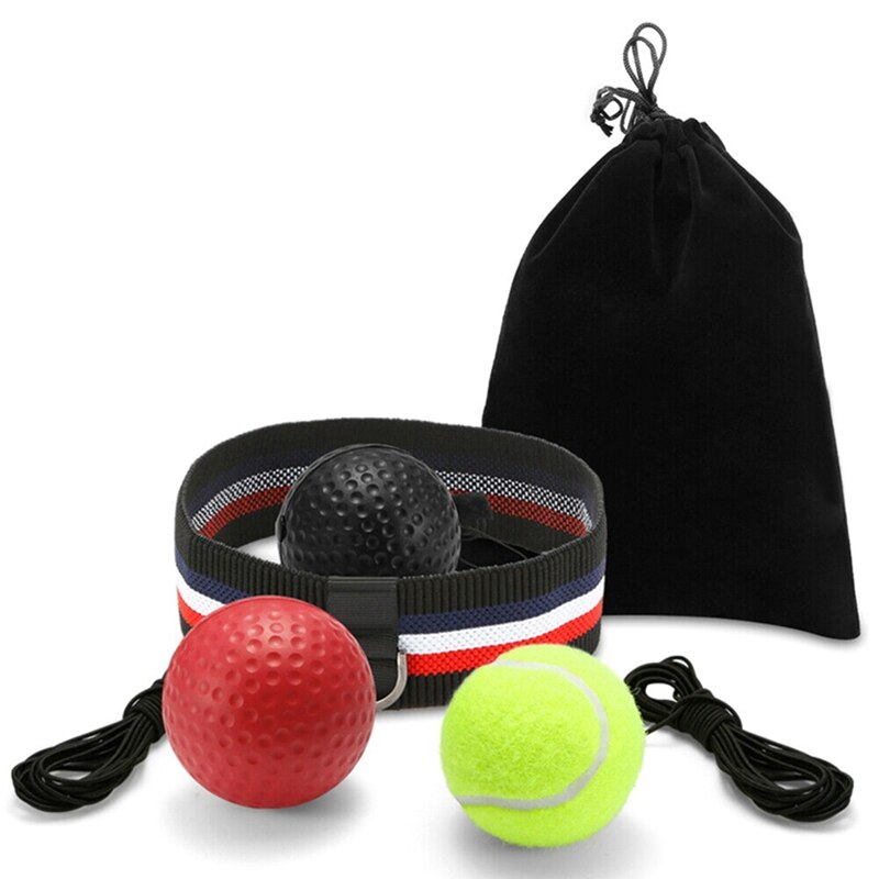 Boxing Reflex Speed Ball Boxing Ball Headband for Reaction Agility Punching Speed Fight Skill Training MMA Muay Thai Fight Ball: Default Title