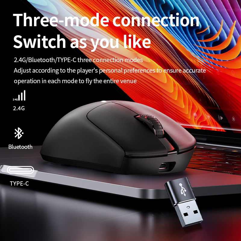 SOREX X1 RGB Light Advanced PC Tri-Mode Wireless Optical Gaming Mouse