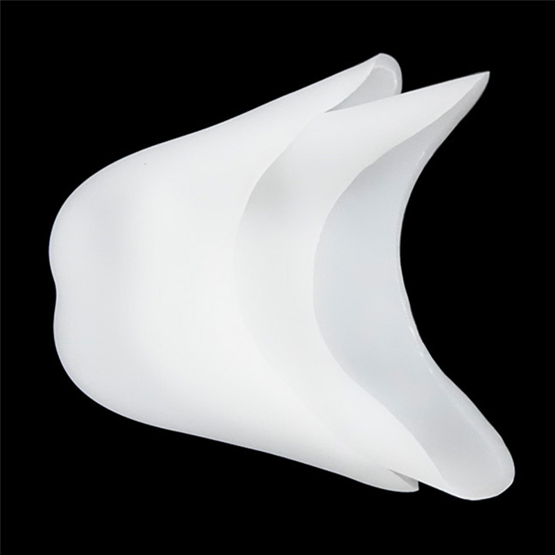 Zachte Siliconen Gel Teen Pads Zachte Ballet Pointe Dans Schoenen Tenen Covers Voet Tip Kussen Inlegzolen Voor Danser Ademend inserts: White