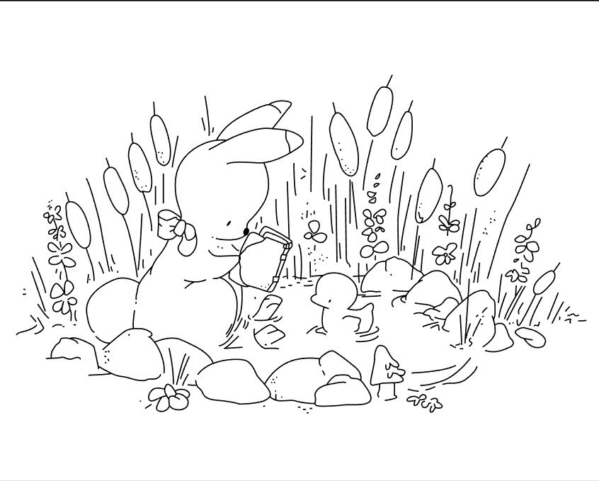 10x8 Bunny series Transparent Clear Silicone Stamp/Seal for DIY scrapbooking/photo album Decorative card making: 1348