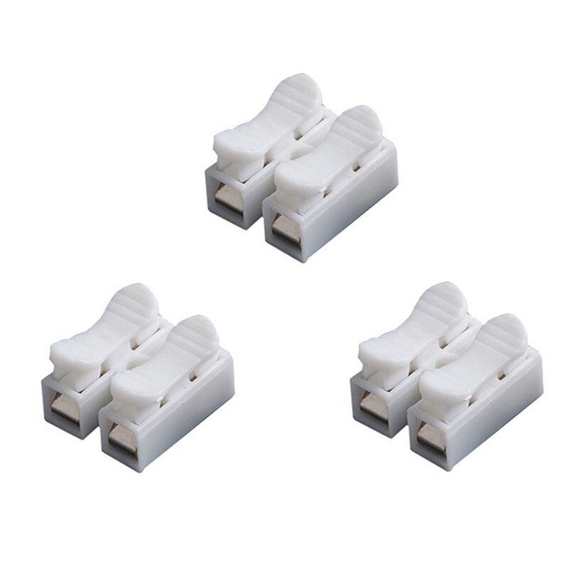 50 stuks/set snelaansluitklemmen ch -2 led plafondlamp speciaal ch -2 2- positieklemmen zelfborgende drukklem
