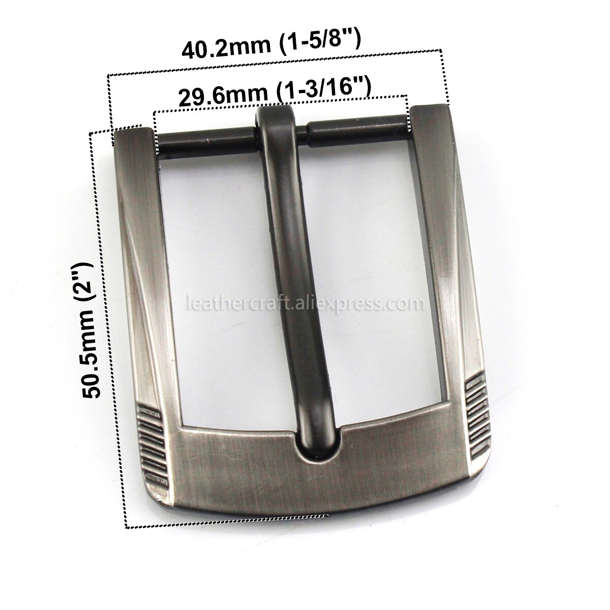 Hebilla de cinturón de Metal de 3cm, 1 ud., informal, Marrón mate, barra de talón, Pin único, correa de cuero artesanal para cinturón de 27-29mm