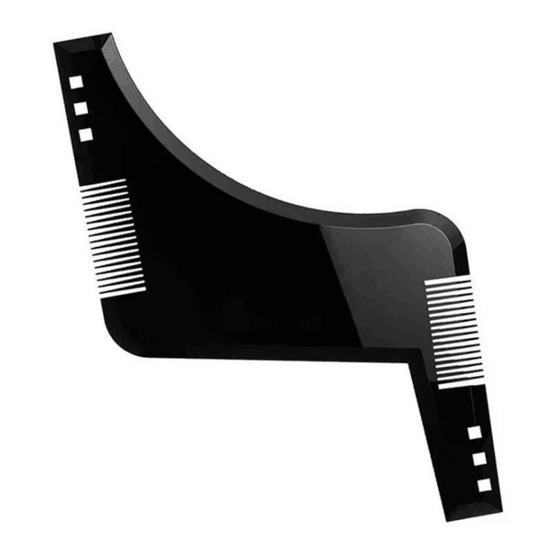 Beard template shaper beard modeling mold sideburns beard trimming contour tool men's care comb: Gold