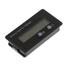Indicador de capacidad de batería de litio de plomo ácido LCD, voltímetro, probador de voltaje, 8-70V