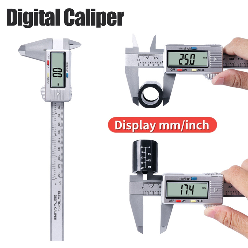 Digital Caliper Portable Electronic Vernier Caliper 100mm Calliper Micrometer Digital Ruler Measuring Tool 150mm 0.1mm
