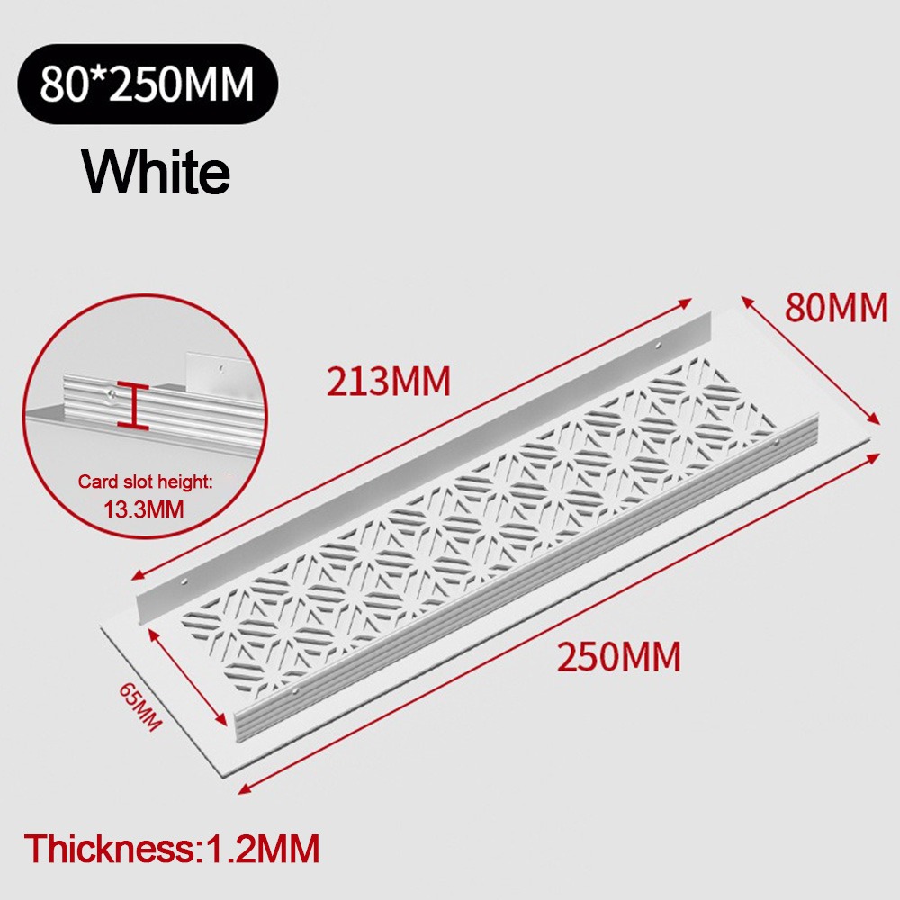 Aluminium ventilatieopeningen Cover Louvre Rechthoek Ventilatierooster Cover 50/80cm Breed Ademend Mesh Gat Ornamenten: Oranje