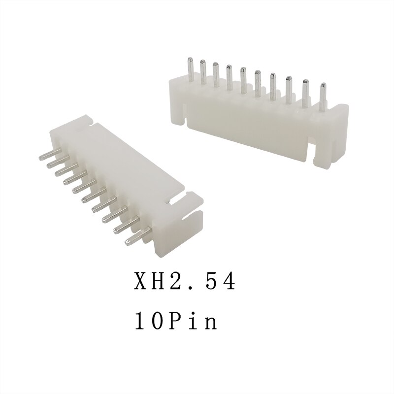 50/100PCS XH2.54 2P 3P 4P 5P 6P 7P 8P 9P 10Pin Pitch 2.54mm Terminals Housing Pin Header Connector JST XH 2.54 Wire Connectors: 10Pin / 50PCS