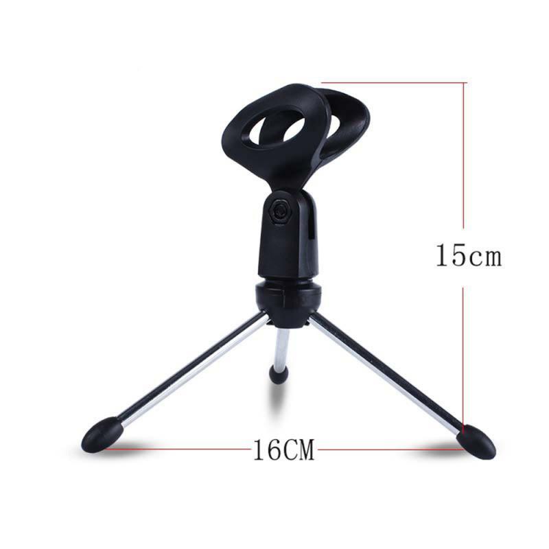 Universal Microphone Stand Tripod For Mini Adjustable Portable Desktop Height Adjustable Zinc Alloy Microphone