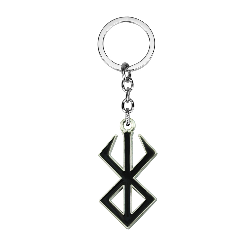 Berserker rune symbol halskæde nordisk logo stål emblem nordisk amulet talisman tegn halskæde smykker: Rød