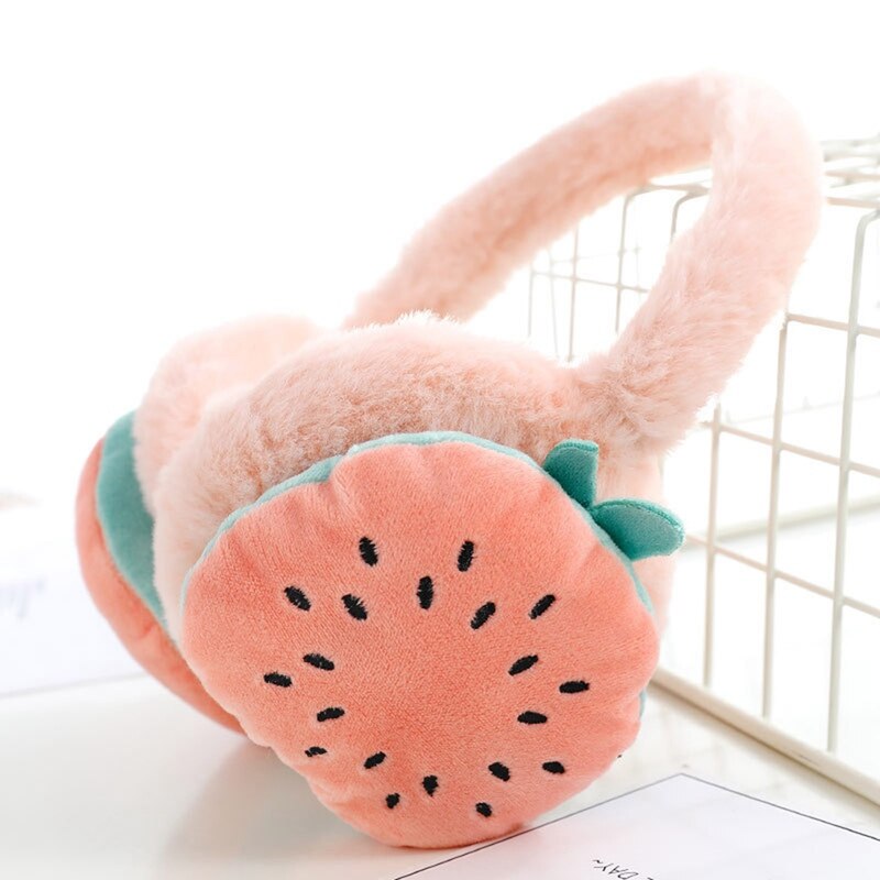 Earmuffs Ladies Cofortable Cute Fruit Earmuff Kawaii Fashionable Wool-like Warm Autumn Winter Earmuffs For Kids: LP