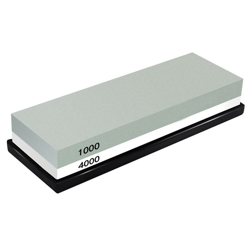 Slijpsteen Slijpsteen 1000/4000 Grit-Messenslijper Steen-Waterstone Rubber Steen Houder Meegeleverd: Default Title
