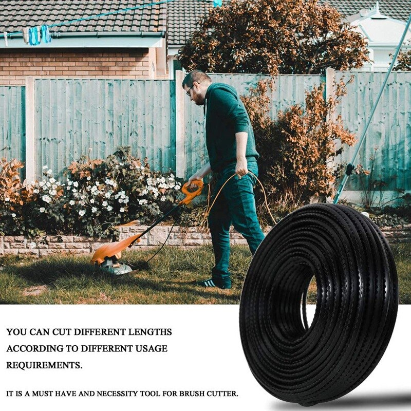500G 3.0mm Fine Nylon Sawtooth Trimmer Strimmer Line Mowing Wire Lawn Mower Accessory