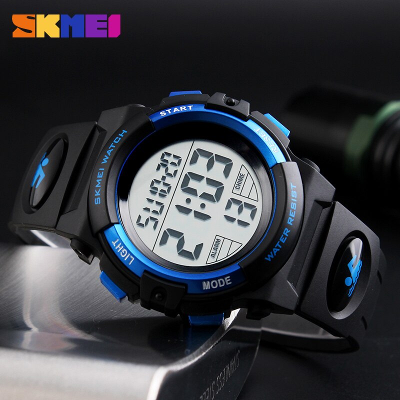 Kinder Kinder Uhren SKMEI Outdoor Sport Digital Uhr Wasserdicht 50M Kinder Jungen Armbanduhren 1258