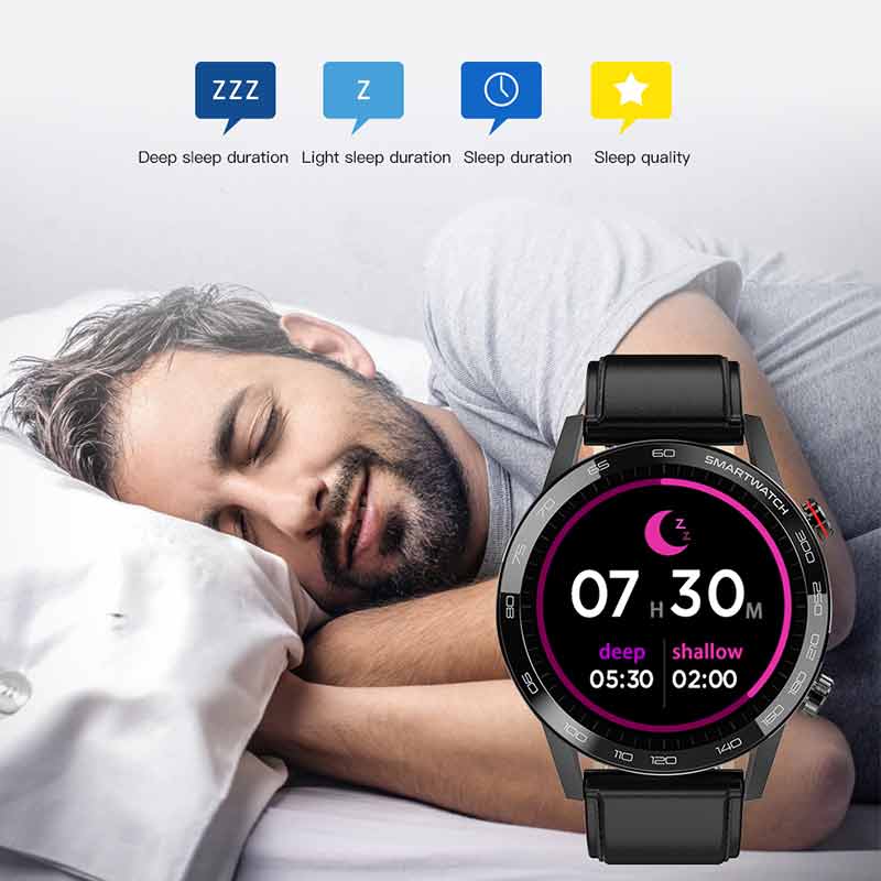Opaska Smart Microwear L16 - Wodoodporna IP68, Monitor Tętna i Ciśnienia Krwi, Tracker Aktywności