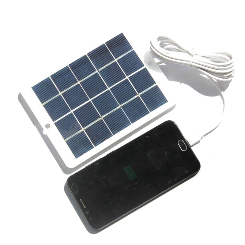 3W 5V Solar Charging Board USB Polysilicon Solar Battery Outdoor Camera Security Monitoring Solar Panel Phone Charger