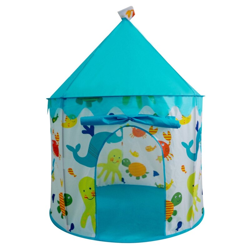 Ocean World Draagbare Kinderen Tent Draagbare Baby Speelhuis Vouwen Tenten Perfecte Cadeau Voor Kids Games Center: blue