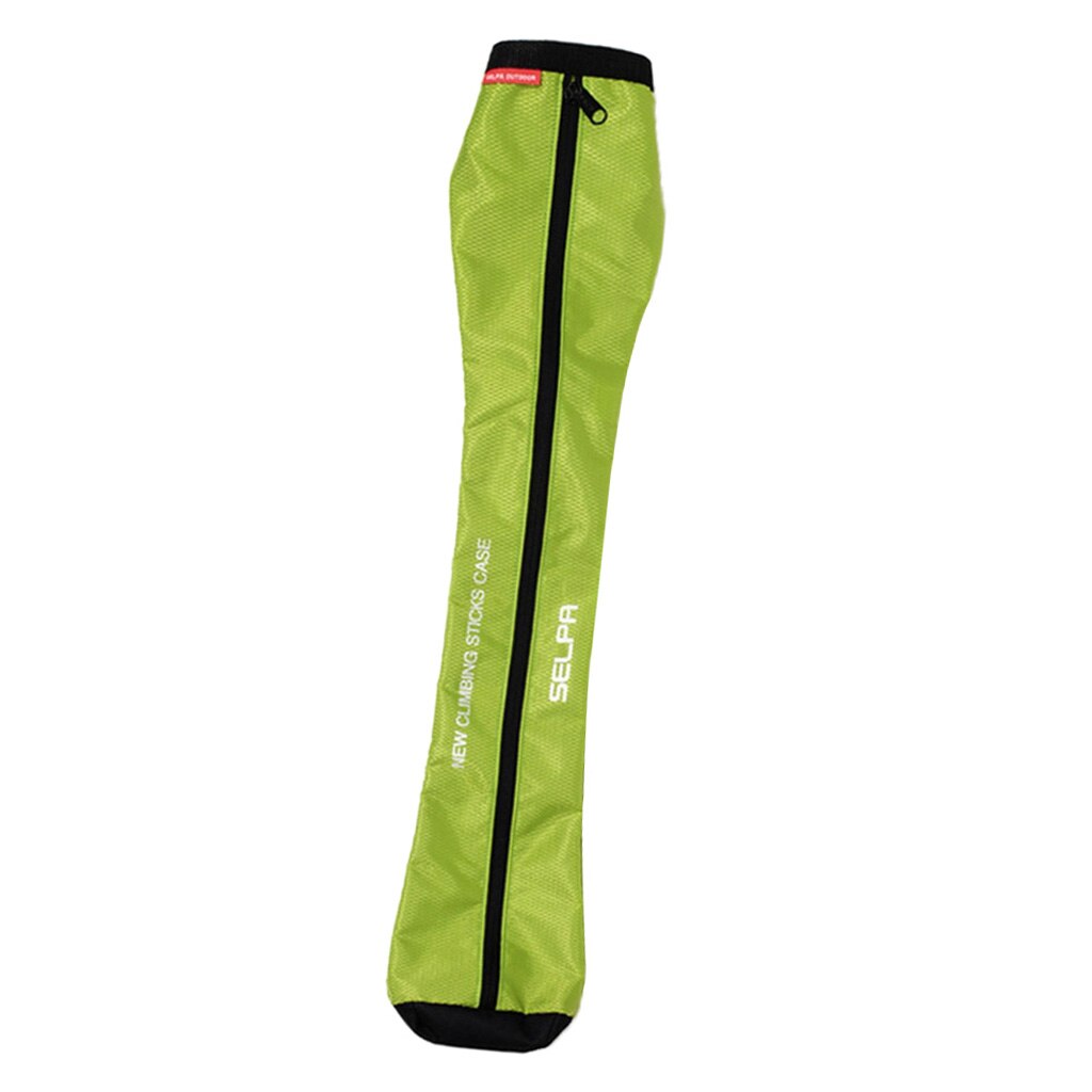 Alpenstock plegable bastón bolsa de almacenamiento bolsa de transporte portátil bastones de senderismo funda, soporte: Green