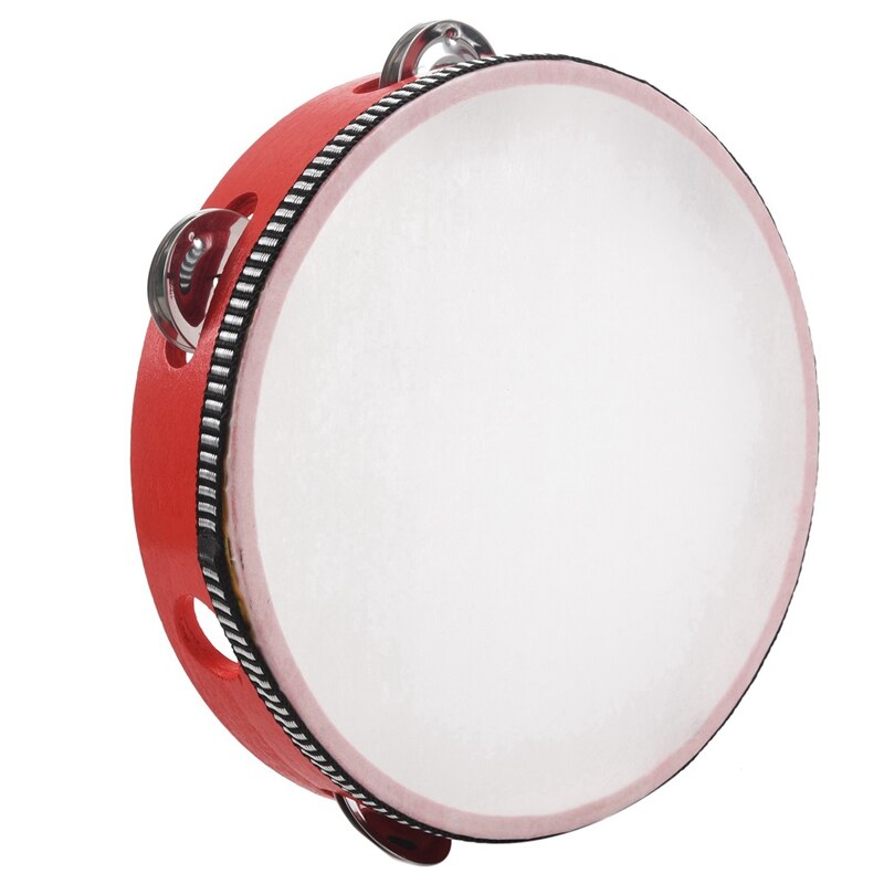 Lade Knoppen Keramische Deur Kast Handgrepen 32Mm Met 8Inch Musical Tamboerijn Tamborine Drum Ronde Percussie
