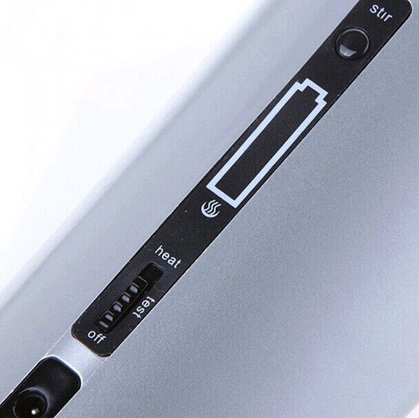 Rechargeable USB Electric Heating Automatic Stirring Insulated Coffee Milk Tea Travel Mug Thermos Cup & Lid Warmer