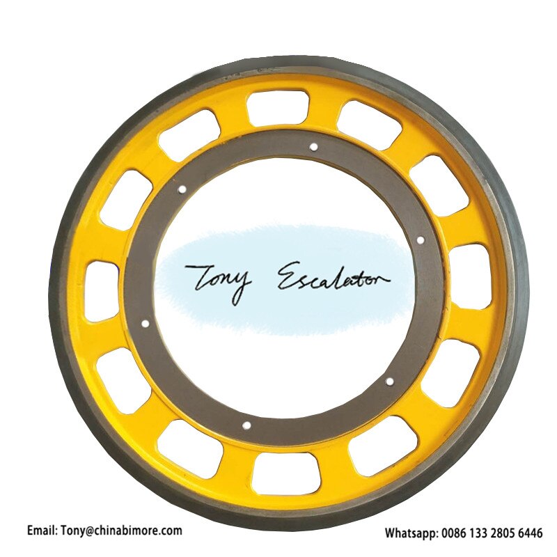 Escalator KOFW002 KM5252112G01 Friction Wheel OD587mm W30mm Screw M10 & M12 for kone