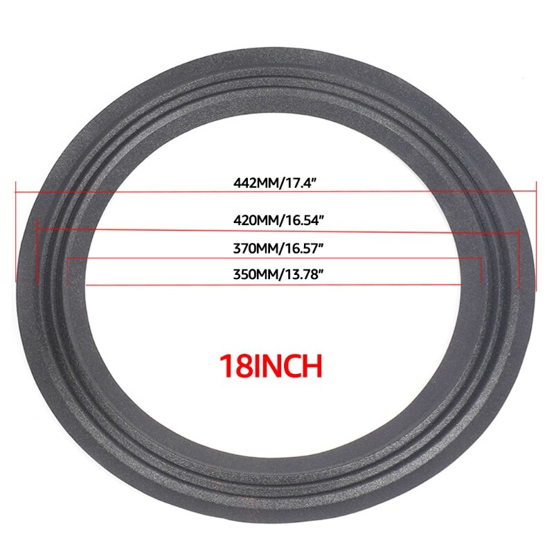 Speaker Foam Surround Edge Rings Repair Kit 2 Packs 6.5''/8''/10"/12"/15" inches DIY Speaker Surround Repair Rubber: Pink