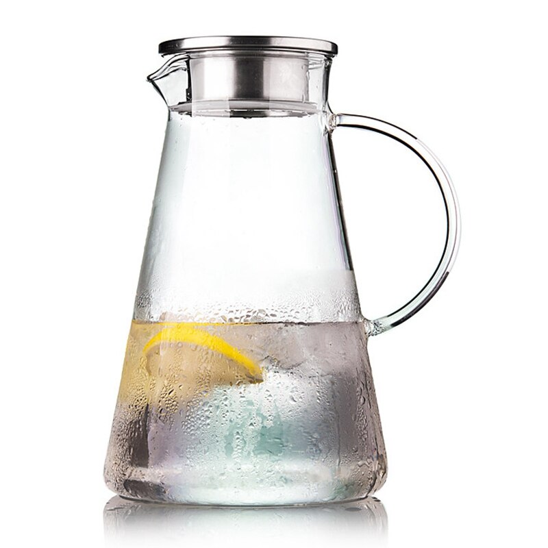 Wasserkocher Glas Teekanne Küche Utensilien 1800 Ml Kochgeschirr Hohe Temperatur Explosion-nachweisen Große Kapazität Kochendem Wasser