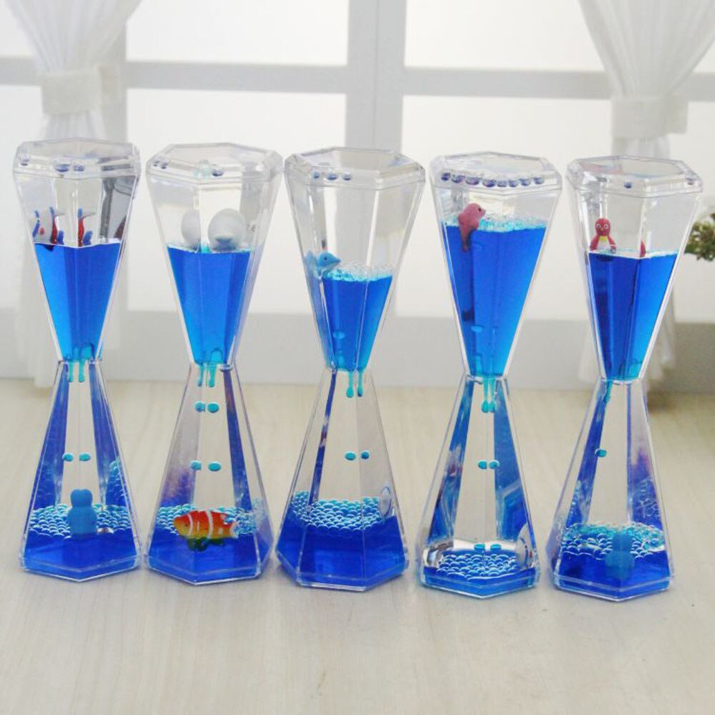 Modern Style Liquid Hourglass Fascinating Innovative Timer Toy Decoration Handmade Home Decoration For Home Office