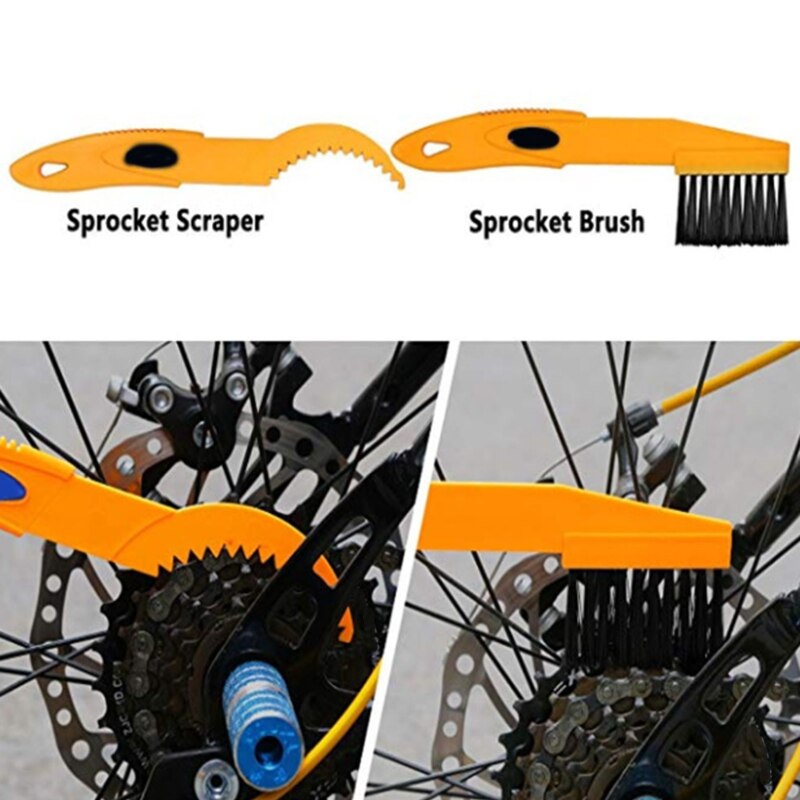 Bicycle Chain Washer Cleaner Set Chain Box Mountain Bike Accessories Maintenance Tool Cleaning Big Brush