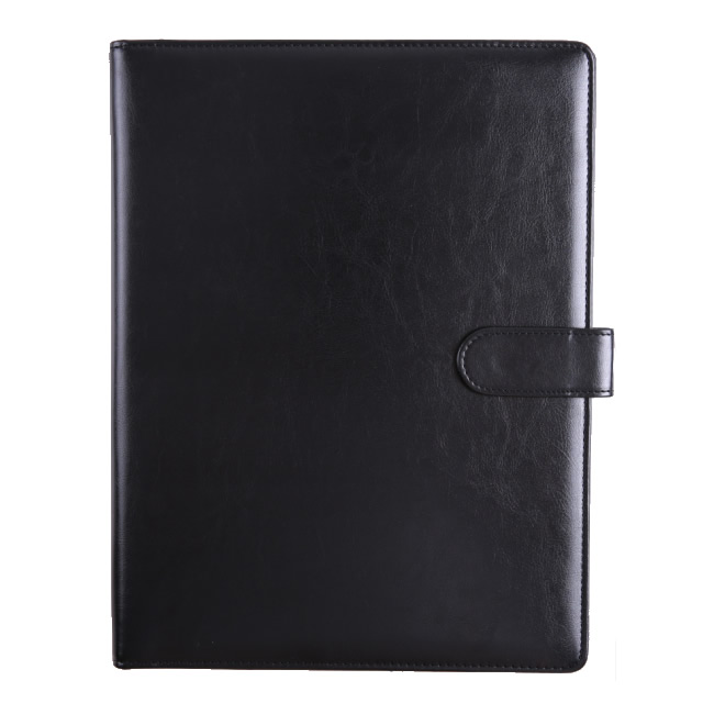 A5 Document Bag File Folder Clip Board Business Office Financial School Supplies Faux Leather Made Super on Now: Black A4 File Folder