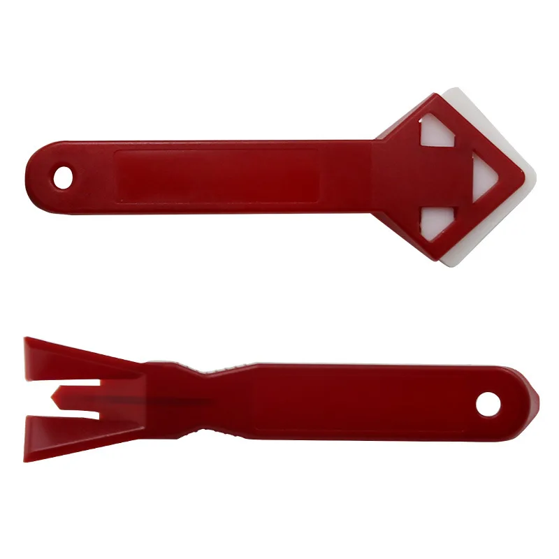 Siliconen Kit Krabber Gereedschap Kit Grout Verwijderaar Handspatel Messen Voor Grout Raam Deur Cement Vloertegel Randreiniging: Zilver