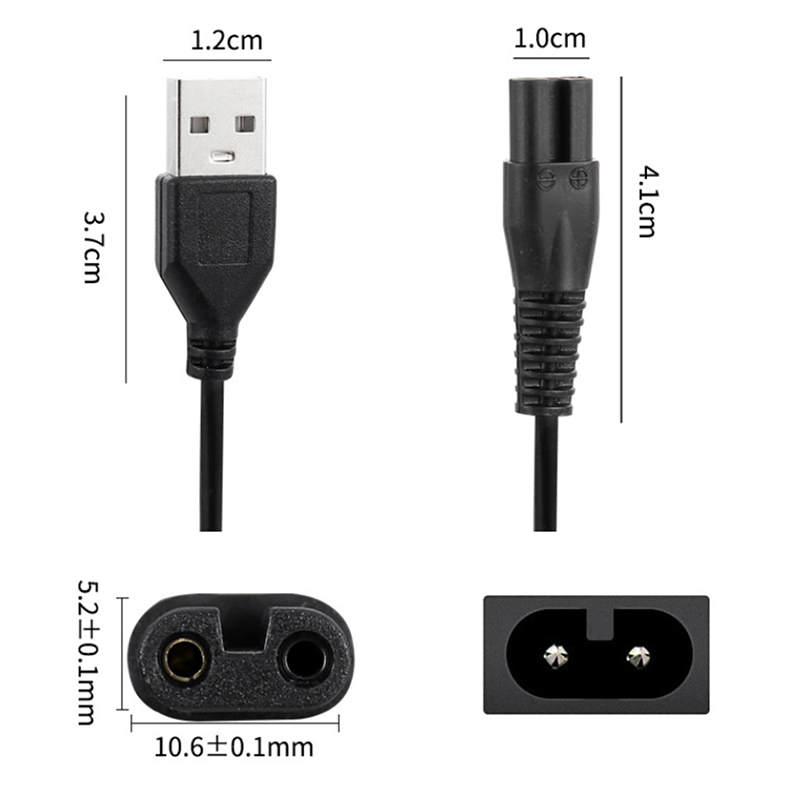 Ladekabel kompatibel mit Meridian Pflege Elektro rasierer Trimmer Ersatz Ladekabel Netz kabel Netzteil Adapter