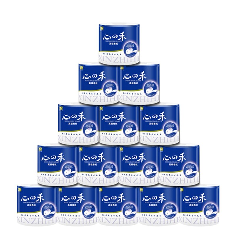 10 Rolls Super Soft Paper Towels Toilet Paper 4 Ply Bulk Rolls Bathroom Tissue Skin-Friendly