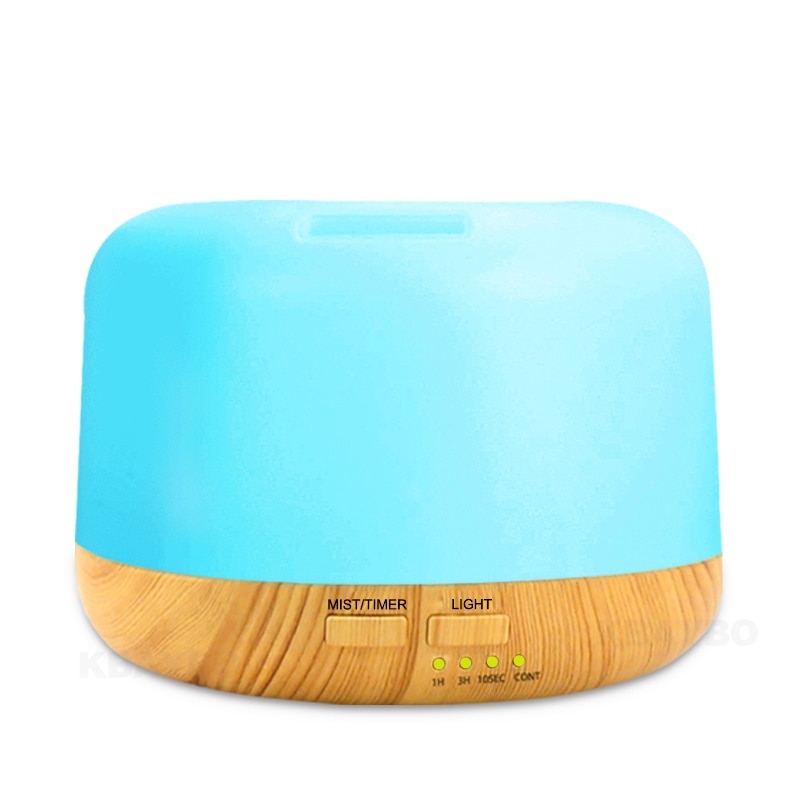 300ml Essential Oil Diffusers Air Humidifier Aroma Diffuser Aroma Lamp Aromatherapy Electric 7 Color LED Light Wood grain