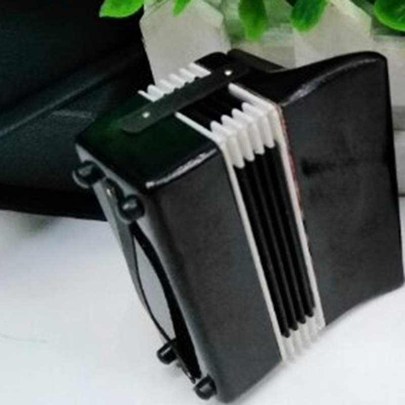 Super -Miniatuur Accordeon Mini Muziekinstrument Accordeon Prachtige Muziekinstrumenten Decoratie Muziek