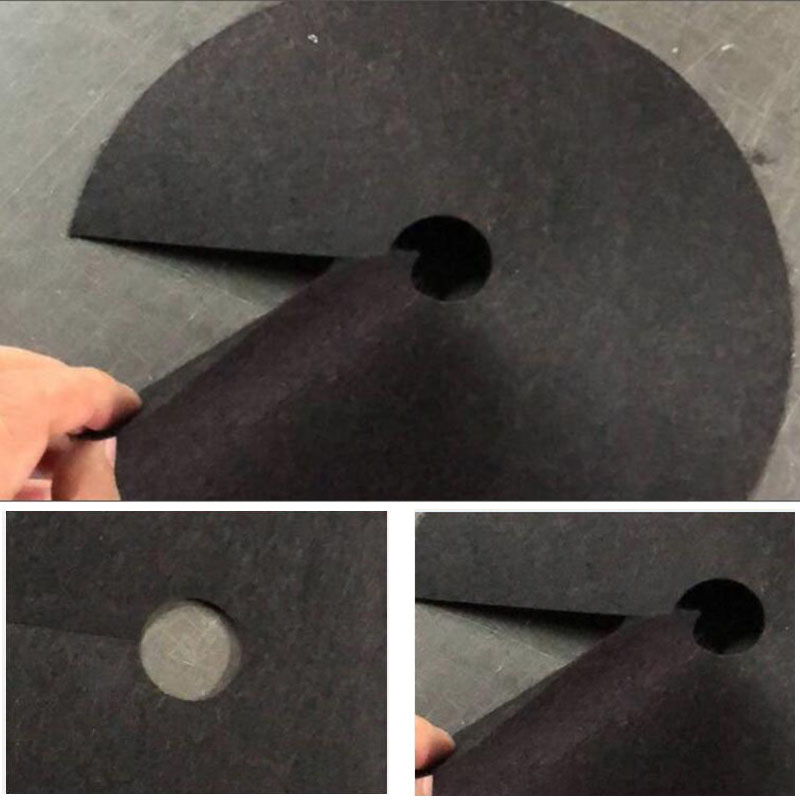 10pcs/lot 6 Sizes Non-Woven Tree Mulch Ring Barrier Thickened Protector Mat Plant Cover Anti Grass Gardening Fabric Control