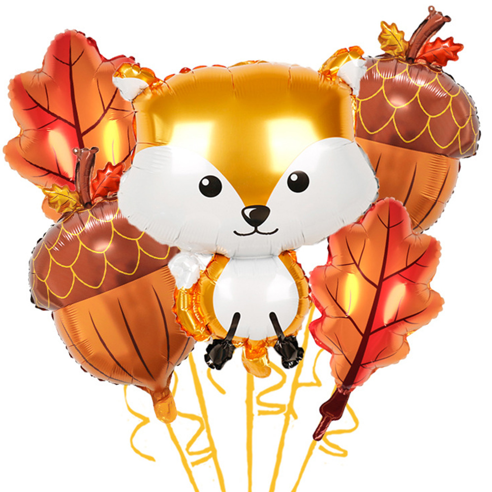 Fox Birthday Decorations Fox Plates Cupake Toppers Plastic Straws Supplies Fox Baby Shower Decoration Kids